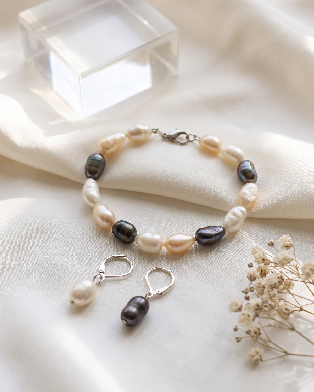 Three-Color Freshwater Pearls