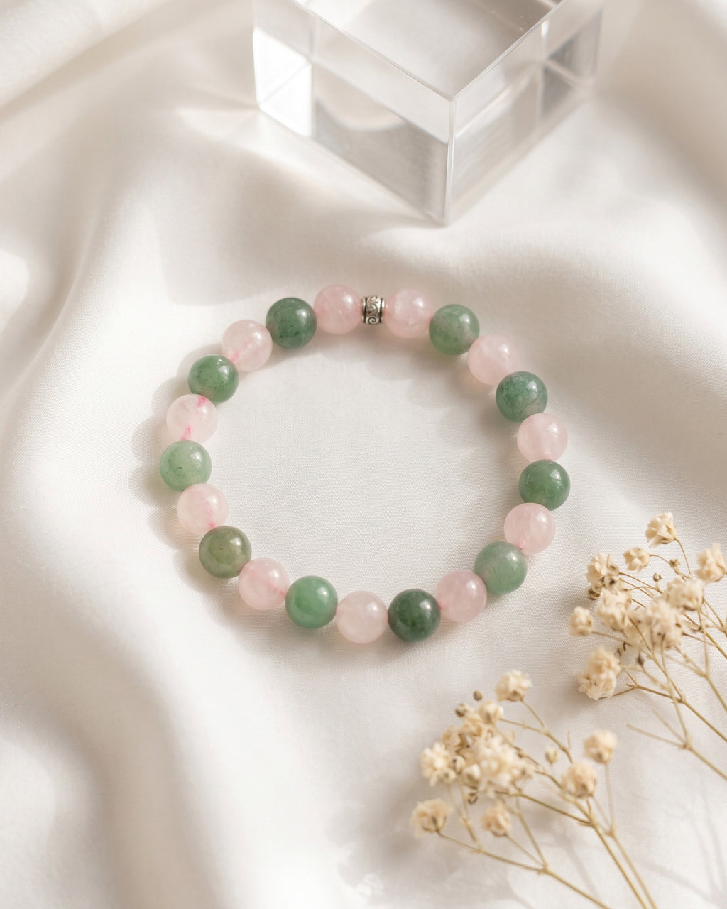 Rose Quartz & Green Aventurine