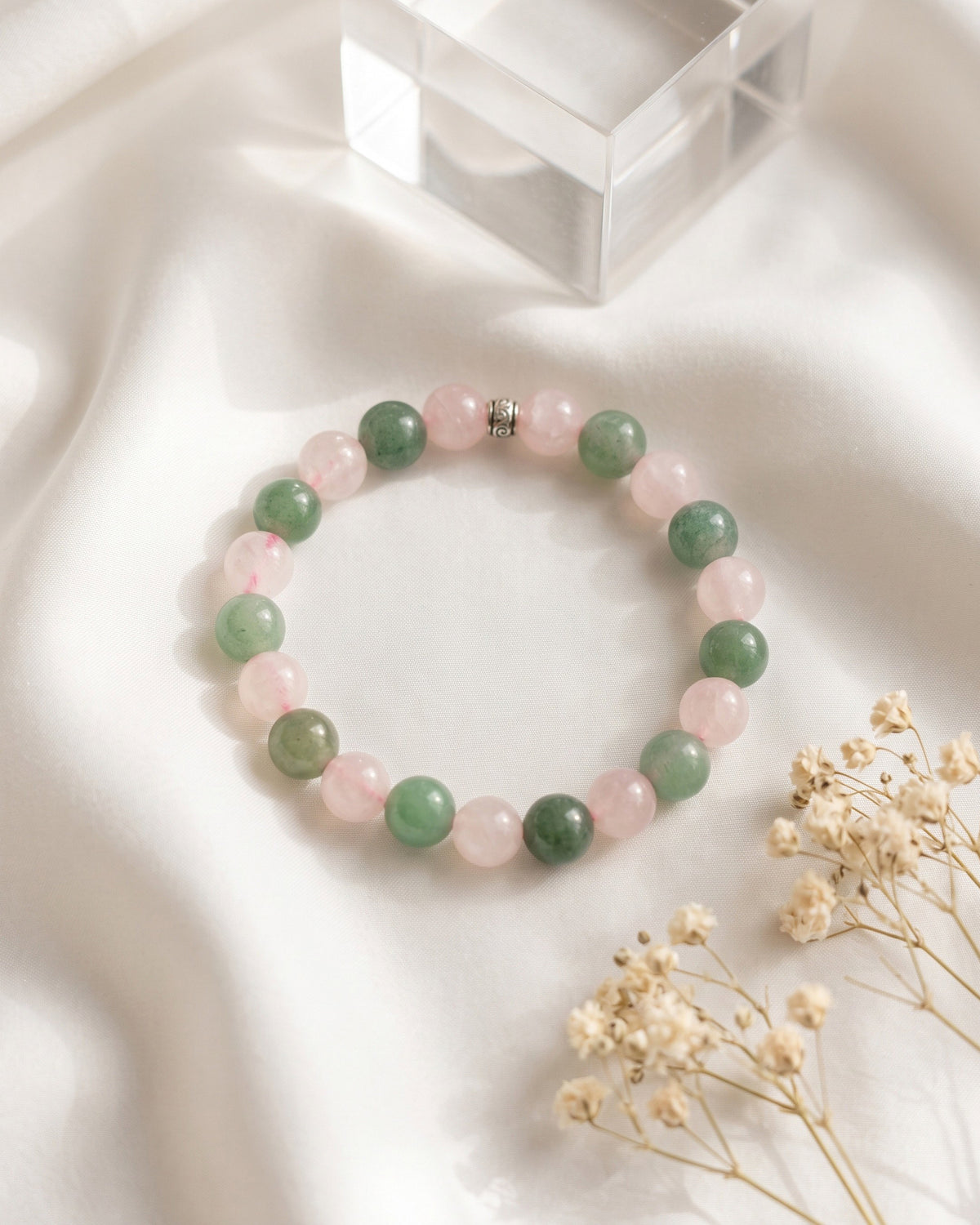 Rose Quartz & Green Aventurine
