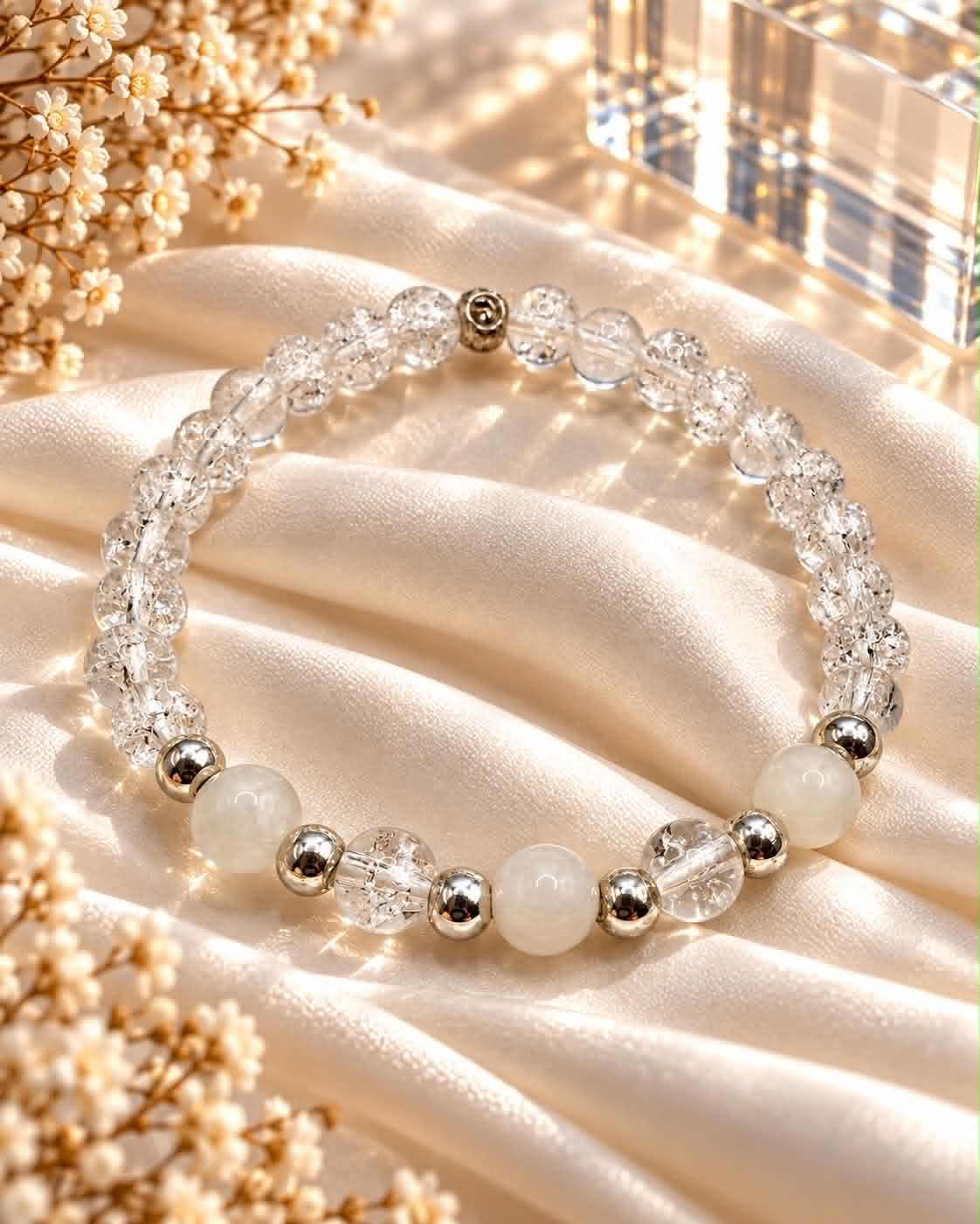 Cracked Crystal & Moonstone