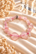 Rose Quartz Chips & Hearts