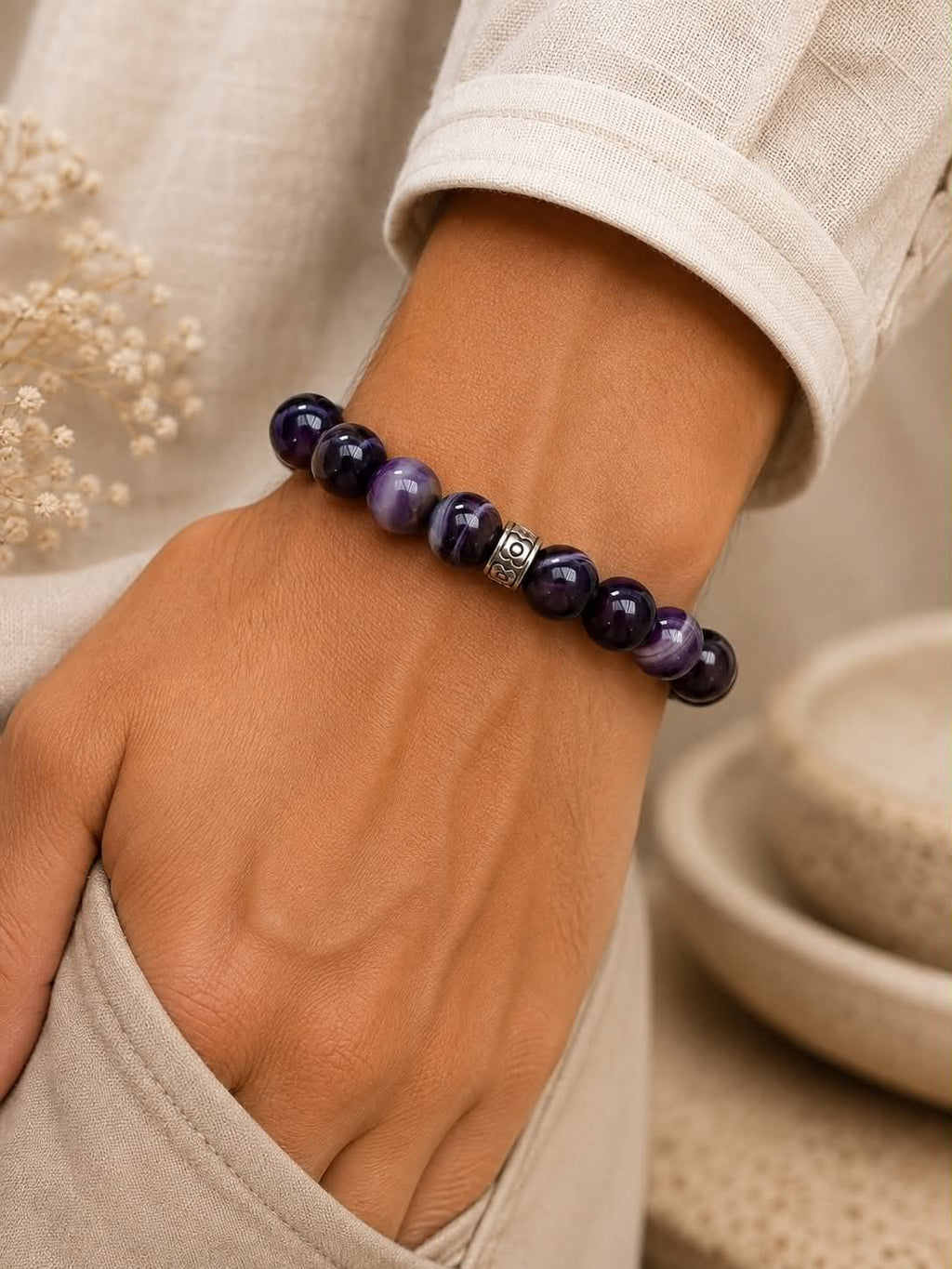 Purple Striped Agate