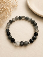 Silver Quartz & Black Onyx