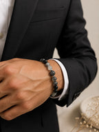 Silver Quartz & Black Onyx