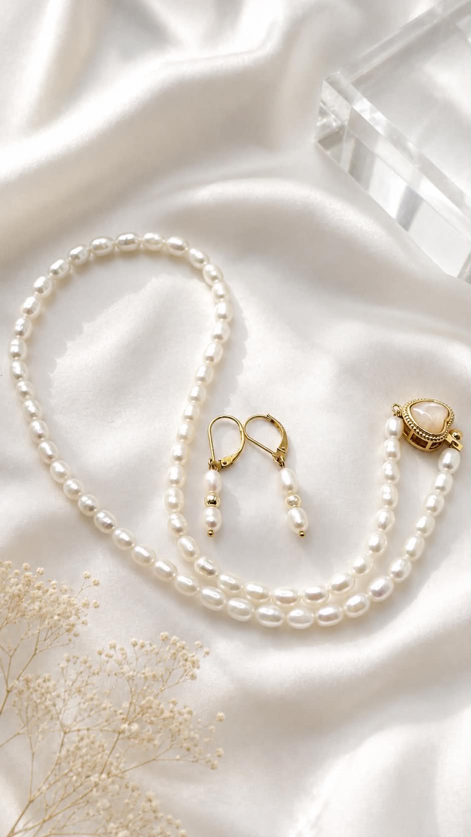 Small Pearls Jewelry Set
