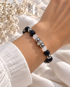Dark Blue Goldstone, Hematite & Crystal