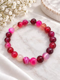 Dyed Pink Banded Agate