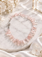 Rose Quartz Nugget Necklace