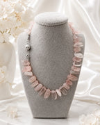 Rose Quartz Nugget Necklace